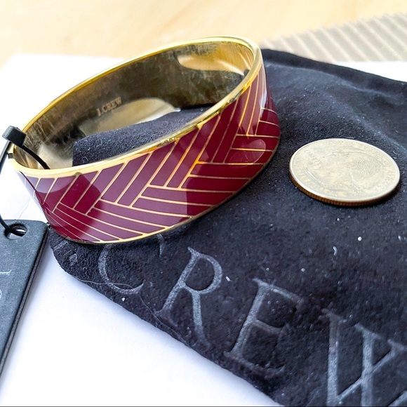 J.CREW Maroon Chevron Bangle - Picture 3 of 5